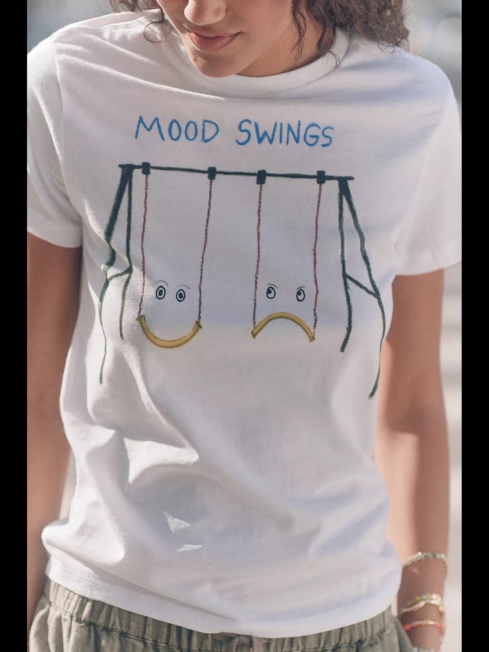 Anthropologie Unfortunate Portrait Mood Swings Tee